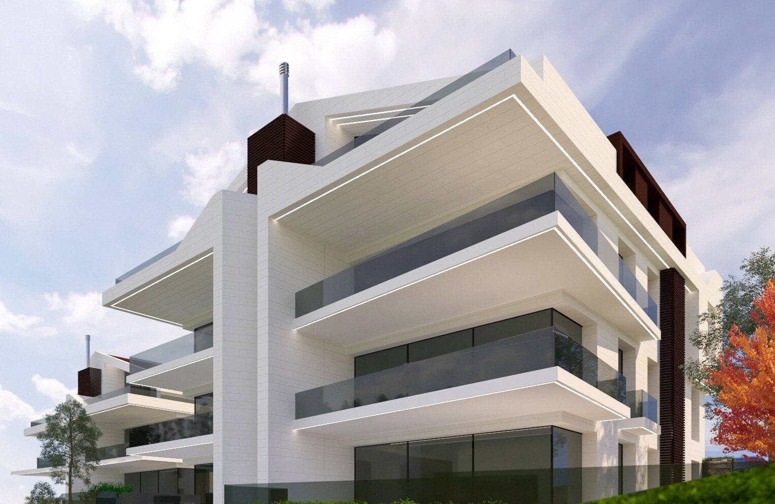 Render of the Ain Saadeh lot 83 residence facade